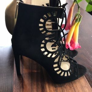 Black BCBGeneration BG-Carnival Heels.